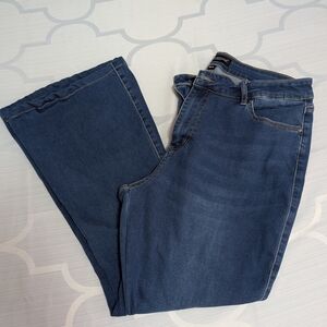 Flying Banana Blue Flare Jeans